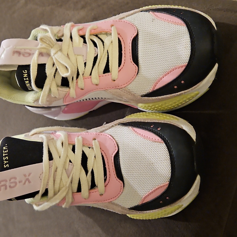 Puma Pink and Black Sneakers